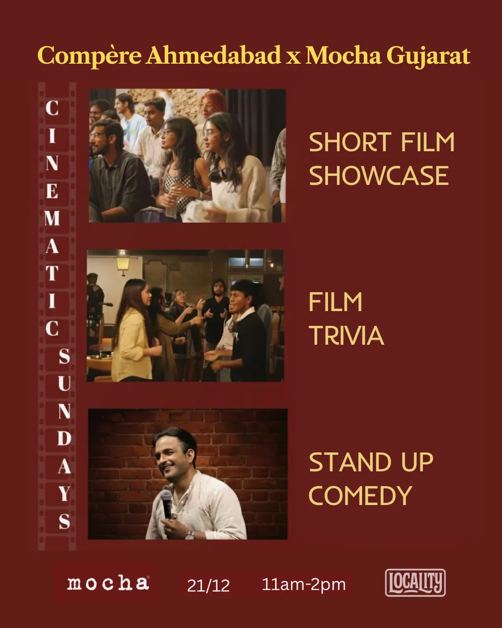 Cinematic Sundays by Compère Ahmedabad  poster