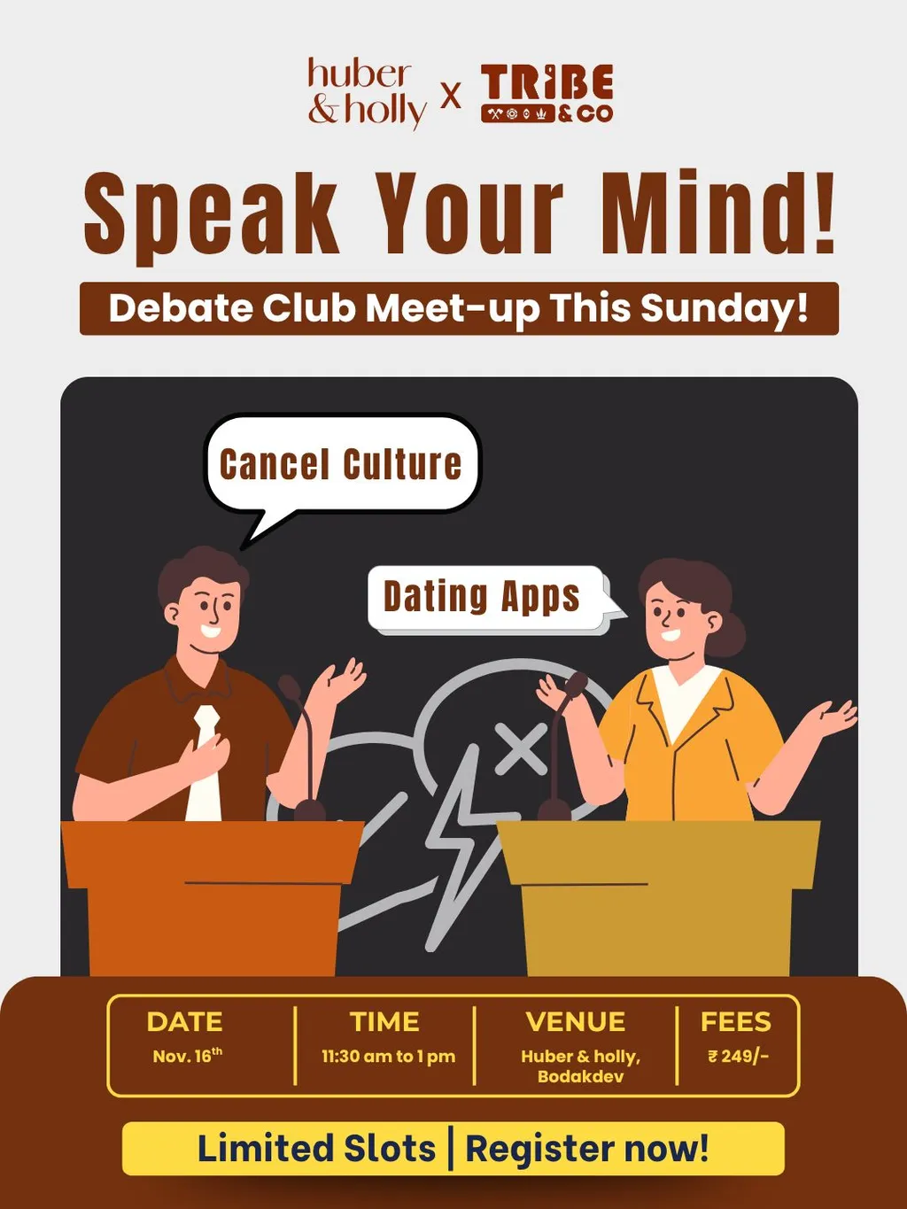 Debate Club by Tribe & Co. poster