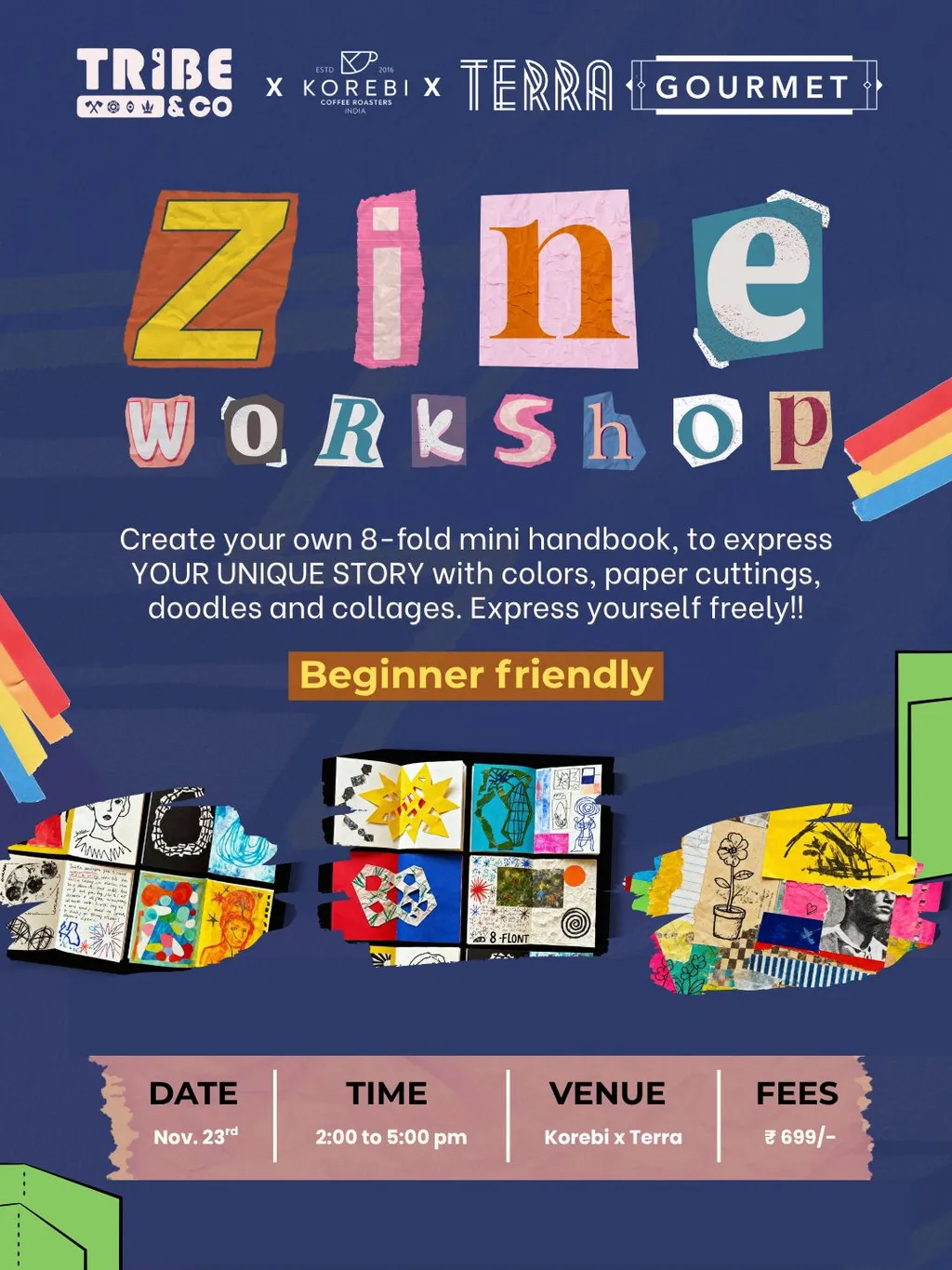 ZINE WORKSHOP by Tribe & Co. poster