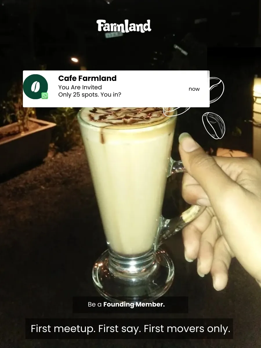 Cafe Farmland Community Meetup: Take 1.0 poster