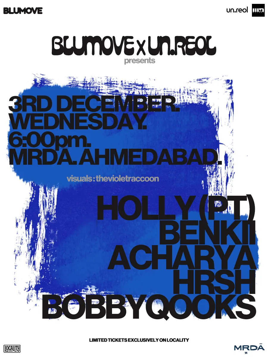 BLUMOVE x un.reol, HOLLY INDIA TOUR poster