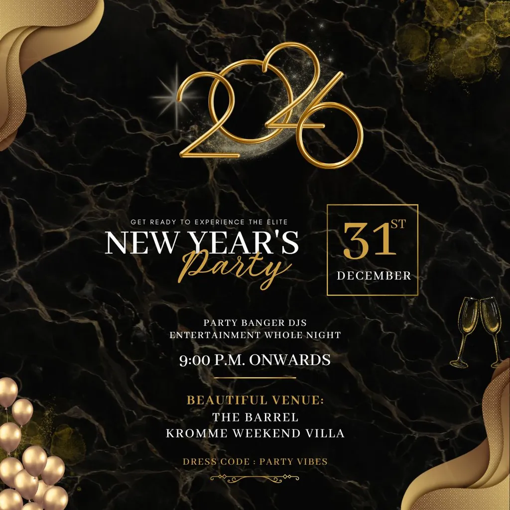 Newyear eve 31st Gala Fiesta  poster