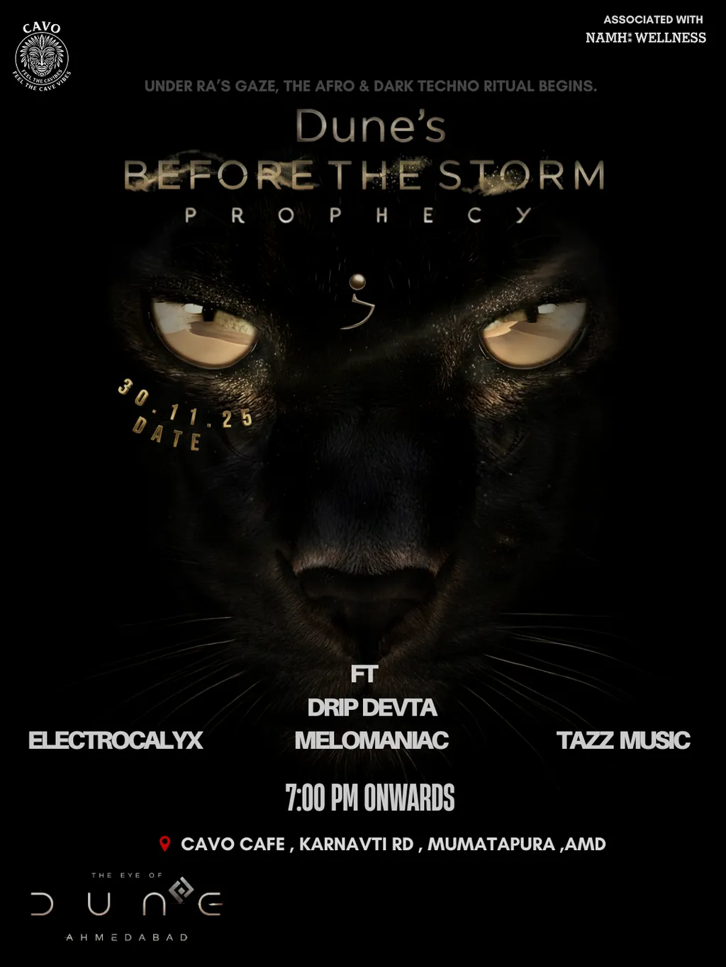 before the storm (dune's pre party) poster
