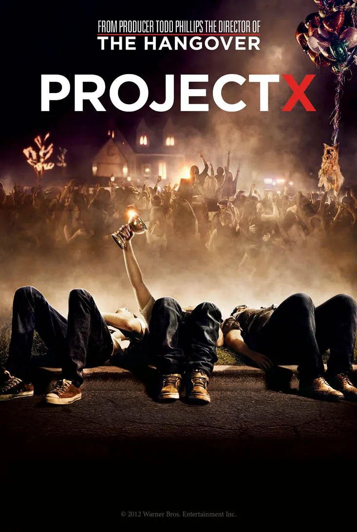 Project X Screening + Disco Party poster
