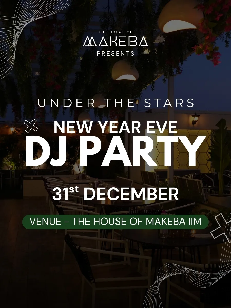 New Year’s Eve Celebration - Under the Stars at The House of Makeba IIM Road poster