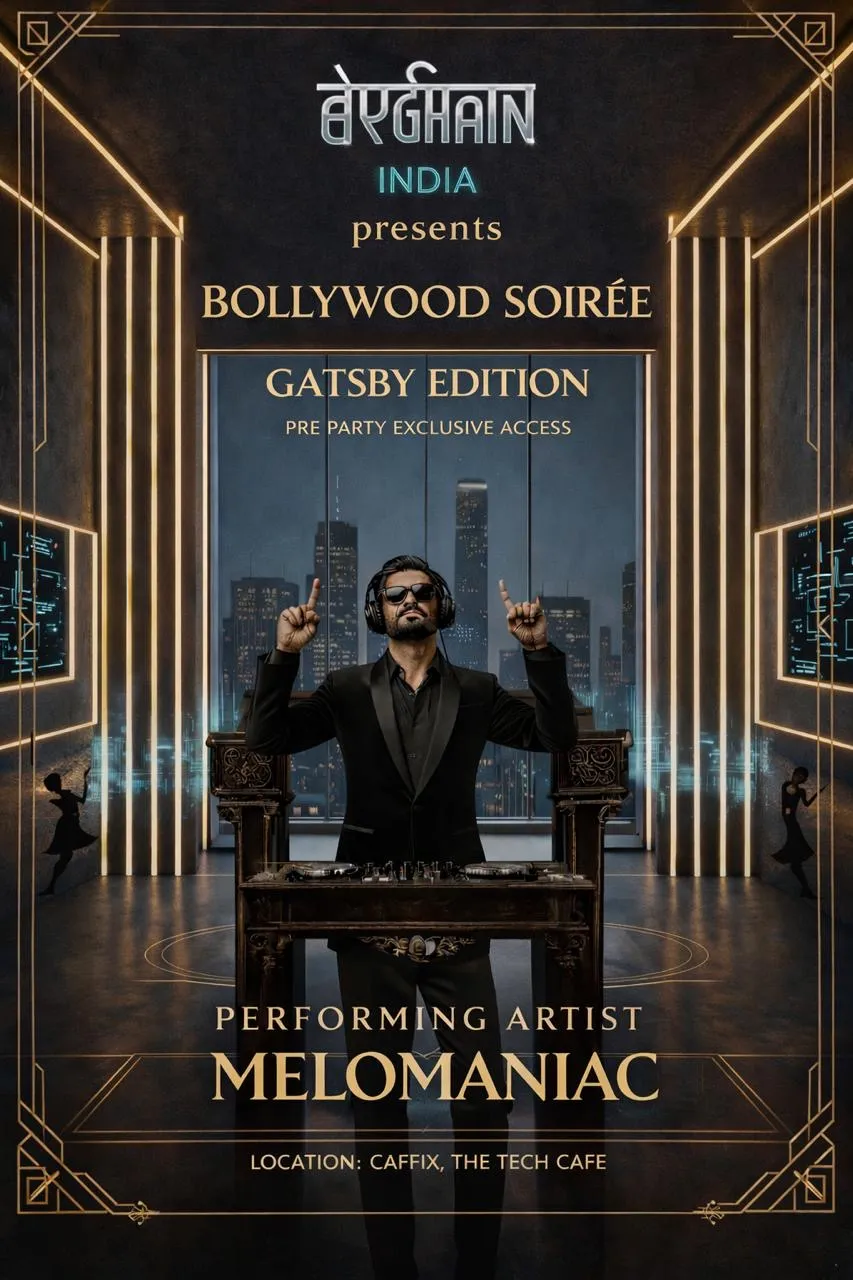 Berghain India - Bollywood Soiree Gatsby Edition  poster