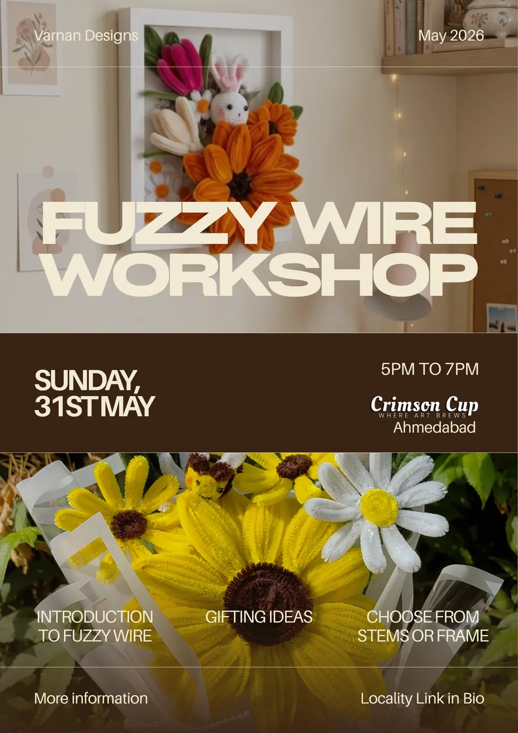 Fuzzy Wire Art Workshop poster
