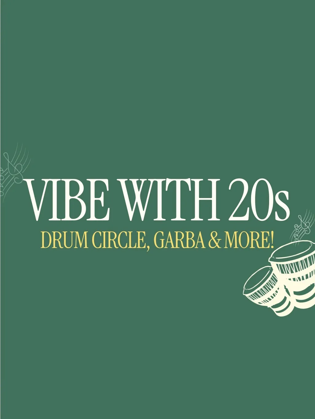 20s Garba experience poster
