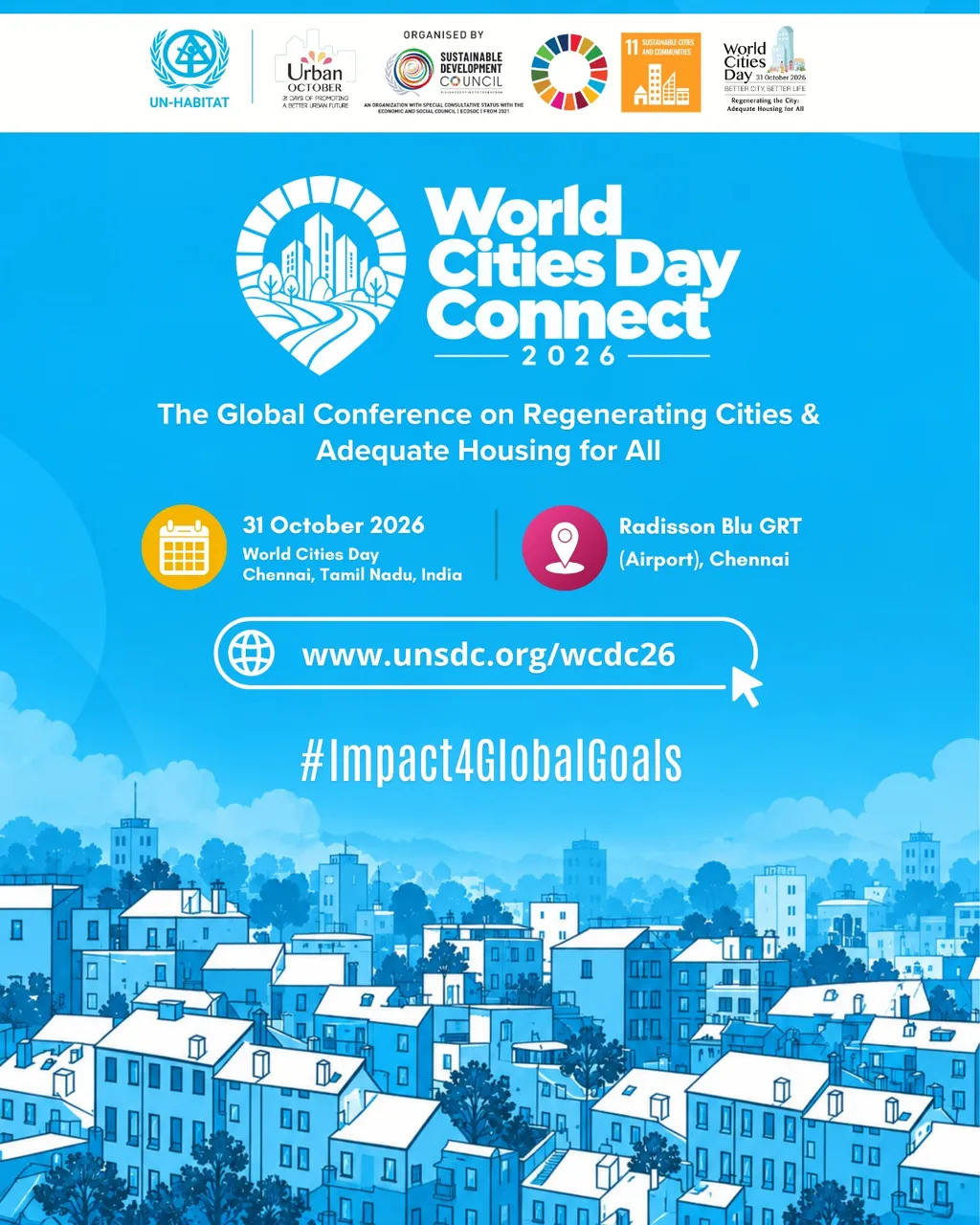 2nd World Cities Day Connect 2026 poster